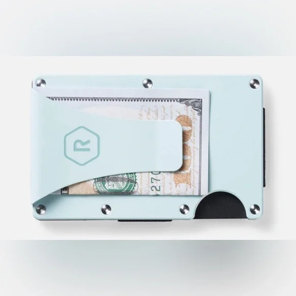 Ridge RFID Blocking Wallet w/Money Clip, Sea Glass, NIB, NWT - Picture 5 of 9